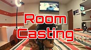 Perla enjoys pussy licking in doggystyle position during casting