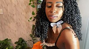 black maid casually fucks the boss's young son on the hair