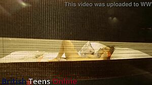 Watching fat neighbour masturbate