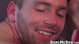 hunks loves it raw deep in his tight asshole after a blowjob
