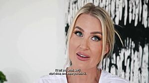 Milf masseuse sees me naked for first time!