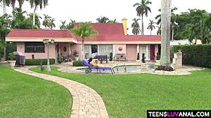 outside anal fun with kimber woods and monster cock