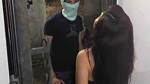 cheating housewife fucks neighbor in bed