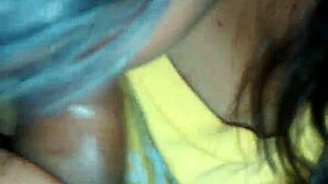 Peruvian teen gives special blowjob to cum