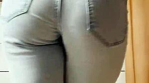 want to see petite blonde strip in tight jeans?