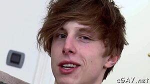 Hunk Sucking Big Cock In Gay Bareback Scene.