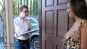 Sofi Ryan shakes big tits for dick