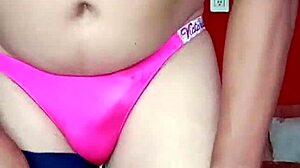 femboy dancing in intimate lingerie