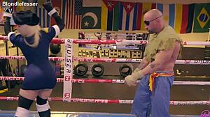 Blondie fesser cosplays kolin in hard doggystyle sex tape