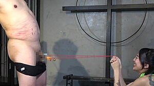 japanese mistress sara punishes slave by tickling and pulling nipples