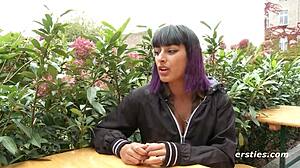 I play with my wet pussy in a public restroom, feeling exposed