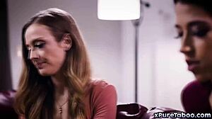 Charles Dera starts threesome after seeing wives kiss, ends with cum facial 😍