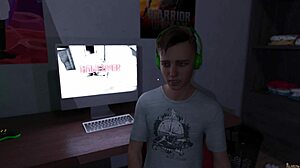 Eighteen-year-old guy fucks babysitter at home