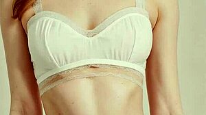 lingerie models pose in flower panties