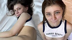 Heiße Brünette Ariana Marie reitet Liebhaber zu mehreren Orgasmen