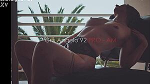 Merce palau fucks cris angelo in office with creampie and blowjob