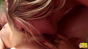 Two besties chatting innocently, then diving into lesbian sex.