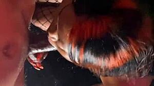 My compilation of ebony girls in fishnets sucking big cocks