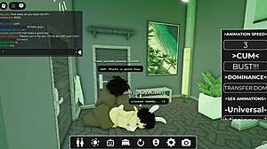 fucked a big black cock slut with blowjob in roblox blacked