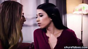 Charles Dera starts threesome after seeing wives kiss, ends with cum facial 😍