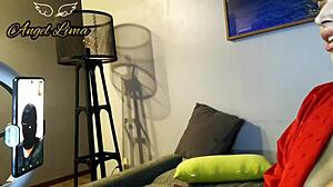 Angel lima in live with lucky winner 😍