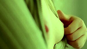 Beautiful Blonde Model In Close-Up Slow-Motion Tease