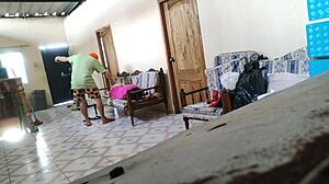 Stepmother Rests On Sofa Before Stepson Fucks Her