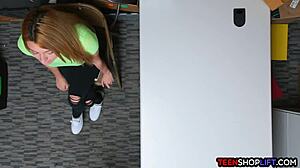 i'm a teen shoplifter hoping to get caught by the security guard in the shop