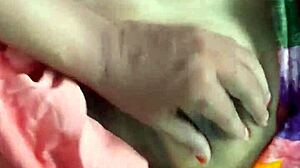 telugu aunty reveals her black pussy in intimate encounter