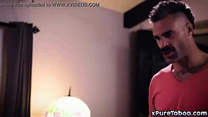 Charles Dera starts threesome after seeing wives kiss, ends with cum facial 😍