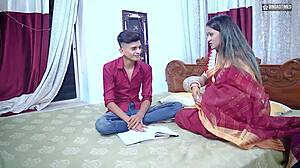 Step Family Threesome - Step Mom Helps Son Fuck Sister!