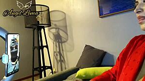 Angel lima in live with lucky winner 😍