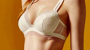 lingerie models pose in flower panties