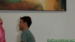 I'm the teenage masseus stroking the monstr cock to cumshot