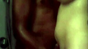 Wife almost gets caught fucking husband's uncle in the shower with domination?