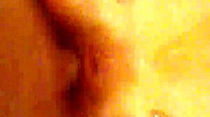 Girl bends for doggystyle with fleshlight cock