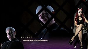 in apocalust ep 17, boobs pop out at the movies 😏