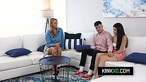 Hot Stepmom Jasmine Daze and Stepdaughter Angel Gostosa Fuck Neighbor Taboo