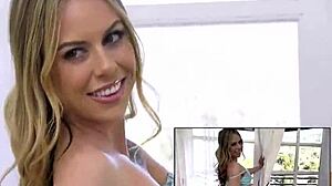 shy petite blonde model gets picked for interracial deepthroat