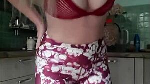 Horny Amateur Pees in Her Sexy Gym Pants Fetishly