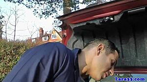 i watch english milf get blowjob and facial from cheeky plumber in doggystyle