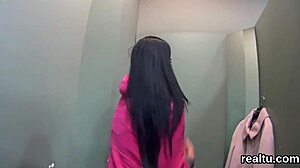 Striking Czech cutie seduced in mall, gets POV ride 😍