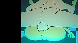 Intense creampie fills necrodancer's vagina.