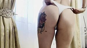 hot ass white lingerie spanked tits ass blonde spanking big tits