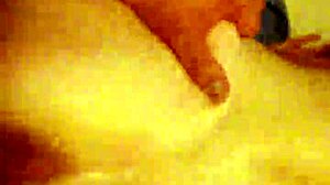 Girl bends for doggystyle with fleshlight cock