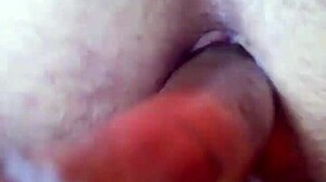 Solo anal play with toys for pleasure