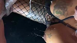 My compilation of ebony girls in fishnets sucking big cocks