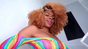 sexy ebony rebeca villar takes 3 monster cocks in anal dp with gapes and atm 😍