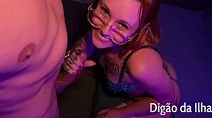 Muscular Bodybuilder's Provocative Handjob With Curvy Redhead