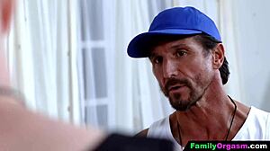 familyorgasm where competitive men burn out their stepdaughters in orgy